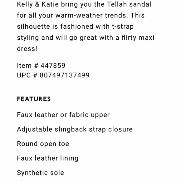 Kelly & Katie Tellah Yellow Sandal - Picture 8 of 8